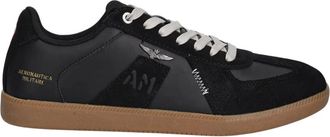 Aeronautica Schoenen, Heren, Zwart, 41 EU, Leer, Sneakers