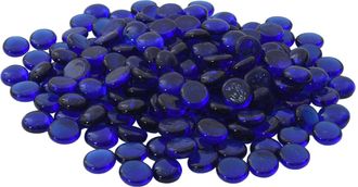 vidaXL Piedra De Vidrio 17-19 Mm Azul Cobalto Cristal Vidaxl