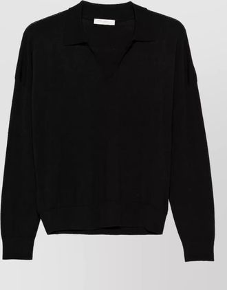 Zanone wide-fit v-neck wool jumper