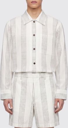 Commas Camicia in misto cotone a righe