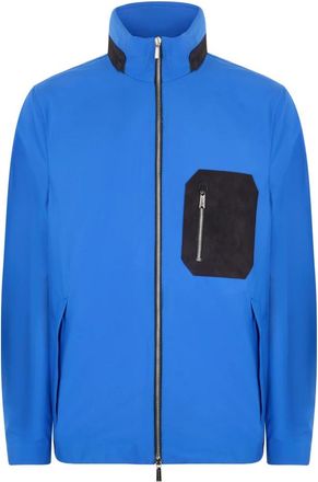 Moorer Lichtblauwe jas- modern en veelzijdig - Heren - Trainingsjackets - Blauw - M - Polyester - Fitness