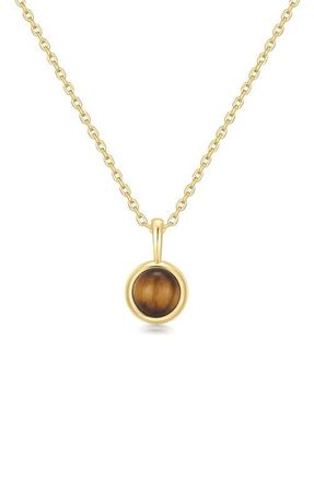 Ania Haie Lady Cozy Pendant Necklace in Shiny Gold at Nordstrom