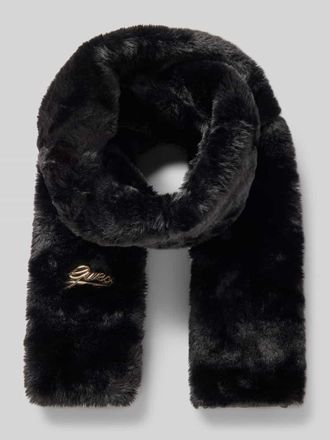 Guess Schal mit Logo-Applikation in Black, Größe 1