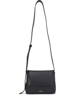 Jil Sander flap-detail shoulder bag - Black