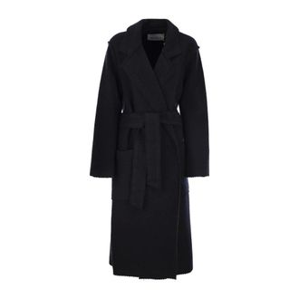 Max Mara Belted Coats, female, Blue, Size: M Jene Coat