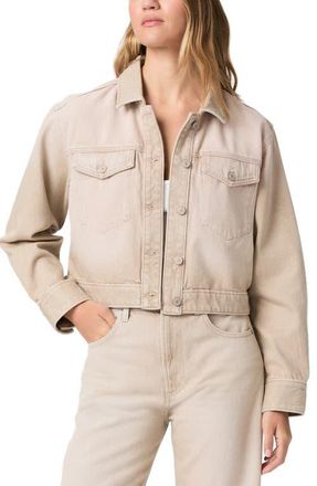 Paige Michele Trucker Jacket in Soft Sepia at Nordstrom, Size Xx-Small