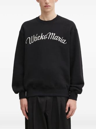 Wacko Maria logo-detail sweatshirt - Black