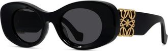 Loewe Lw 40175U 01A Zonnebrillen - Dames - Zonnebrillen - Zwart - 49 MM - Accessoires