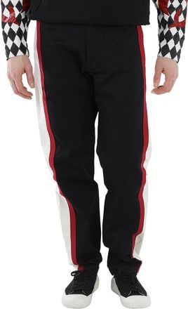 Roberto Cavalli Mens Black Side Stripe Tailored Cotton Trousers, Brand Size 48 (Waist Size 32)