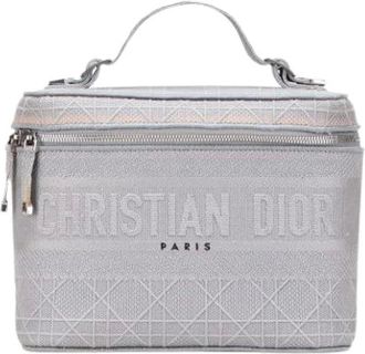Dior Pre-owned Mini Bags, female, Gray, Size: ONE SIZE Pre-owned Vanity Bag