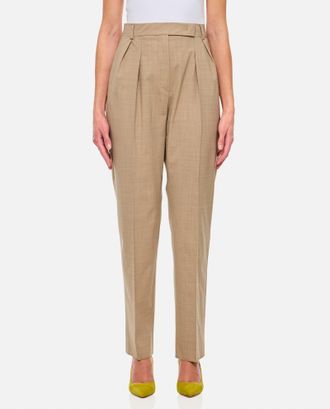 Max Mara Finale High Waist Trousers With Sartorial Pinces