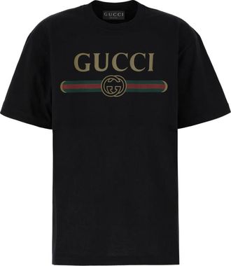 Gucci Tops, Dames, Zwart, M, T-shirt