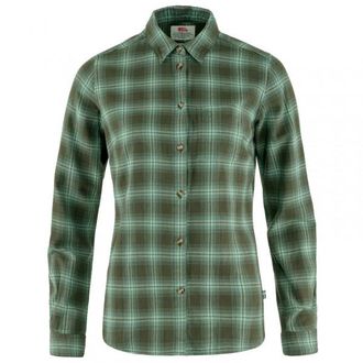 Fj&auml;llr&auml;ven &Ouml;vik Flannel Shirt Hemd f&uuml;r Damen | oliv