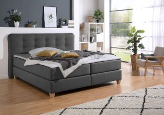 HOME AFFAIRE Boxspringbett inklusive Komfortschaum-Topper