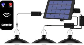 OEM L&aacute;mpara Colgante Led Con Energ&iacute;a Solar Para Uso Exterior, Resistente Al Agua (ip65), Con Control Remoto, Para Puertas, Patios Y Entradas De Veh&iacute;culos