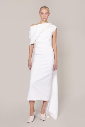 Roksanda Ilincic Maite Crepe Bridal Dress in Ivory at Nordstrom, Size 6