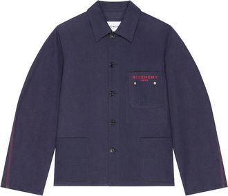 Givenchy Light Jackets, male, Blue, Size: M Couture Seam Jacket