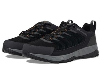 Columbia Strata Trailtm Low Wp Mens Shoes Black/Elk : 10.5 EE - Wide, Leather