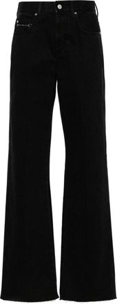 Gucci mid-rise straight-leg jeans - women - Polyester/Cotton/Cotton - 25 - Black