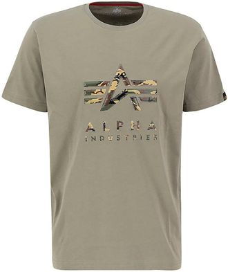 Alpha Industries Kurzarmshirt ALPHA INDUSTRIES Camo PP T, Herren, Gr. XXL, gr&uuml;n (olive), Single Jersey, Obermaterial: 100% Baumwolle, bedruckt, regular fit normal, Run