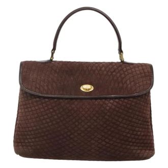 Bally Pre-owned Suede handbags - Dames - Vintage Handtas - Bruin - ONE Size - Su&egrave;de - Vintage