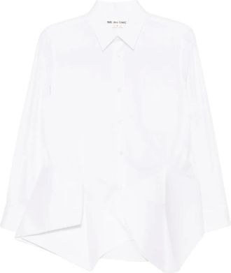 Comme Des Gar&ccedil;ons Camicia asimmetrica - Bianco