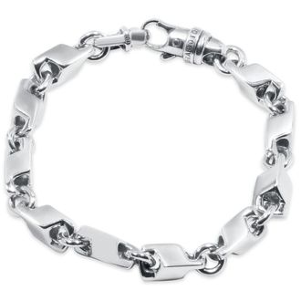 Pompeii3 Mens Seed & Rolo Link 14k Gold (54gram) or Platinum (86gram) 7mm Bracelet 8