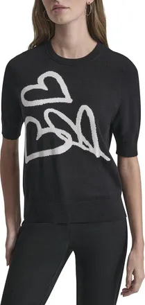 DKNY Dkny Graffiti Hearts Sweater