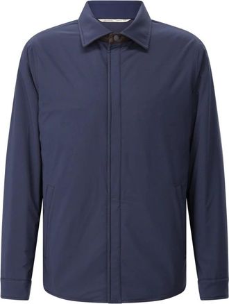 Maurizio Baldassari Casual Overhemden - Heren - Zomerjassen - Blauw - 2XL - Jassen