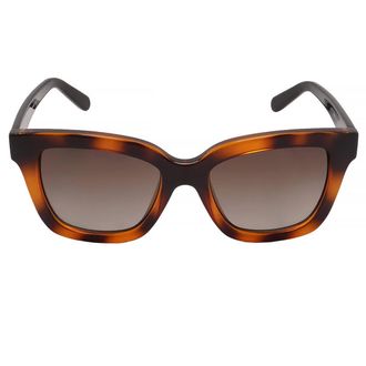 Ferragamo Brown Gradient Rectangular Ladies Sunglasses SF955S 214 53