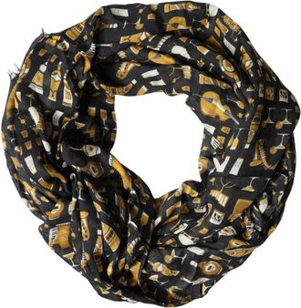 Dolce & Gabbana Jazz Club Print Scarf - Black