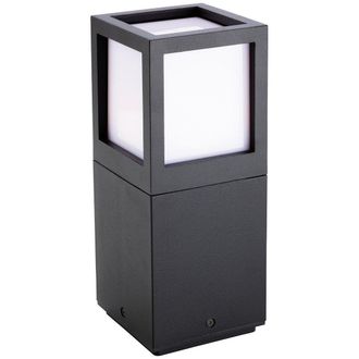 Netlighting Evo LED 1 Light Outdoor Small Bollard Light Graphite IP54 in Black