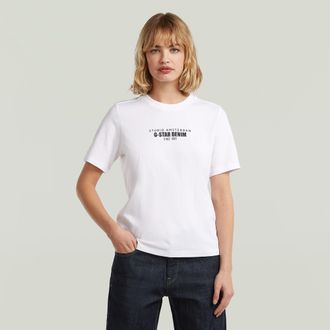 G-Star HD Graphic T-Shirt - Wit - Dames