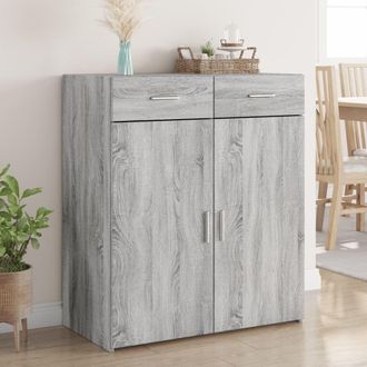 Berkfield Home Sideboard Grey Sonoma 80x42.5x93 cm Engineered Wood