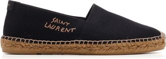 Saint Laurent Black Espadrilles Scarpe Basse Nero-Uomo