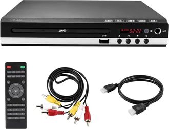 OEM Reproductor De Dvd Para Tv, Mini Reproductor De Cd/dvd, Todas Las Regiones, Con Salida Hdmi 1080p/av, Dolby Digital, Conexi&oacute;n Usb