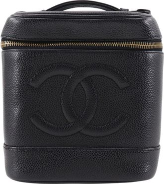 Chanel Black Grained Calfskin Pouch (Pre-Owned)