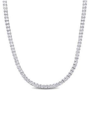 Delmar Mens Sterling Silver Lab Created Sapphire Necklace in White at Nordstrom Rack