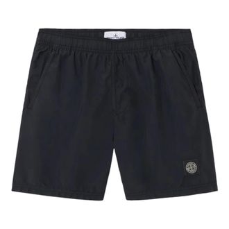 Stone Island Beachwear, male, Black, Size: 2XL Nylon Metal Swim Shorts