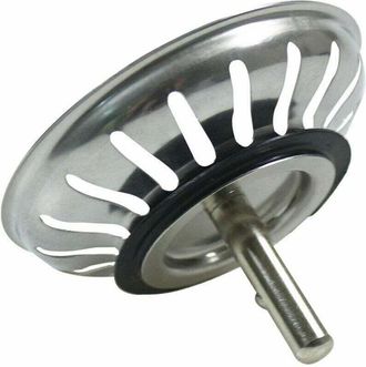 OEM [mai Usato]cestello Scolapiatti Per Lavello Da Cucina, Setaccio Universale In Acciaio Inox Da 80 Mm, Coperchio Incernierato, Lavabile In Lavastoviglie