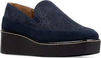 Donald J Pliner Wallis Wedge Loafer in Navy at Nordstrom, Size 6.5