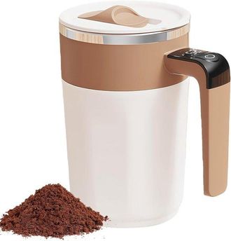 OEM Taza Autoagitadora De 400 Ml Con Indicador De Temperatura Y Espumador De Leche Para El Hogar, La Oficina Y El Gimnasio, Ideal Para Caf&eacute; Y T&eacute;