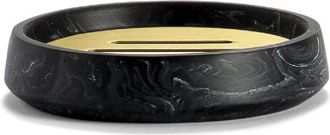 Andrea House Seifenschale Nero mit Marmoroptik ø 12/ H 2.5 cm