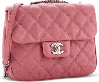Chanel Urban Companion Flap Bag Quilted Caviar Small shoulder bag - Roze