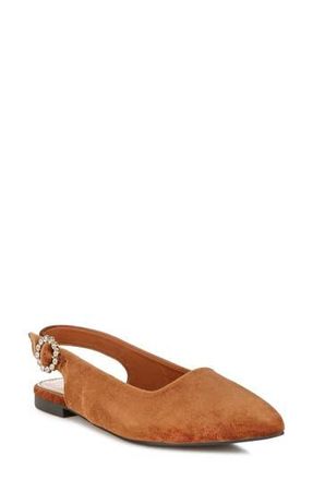 London Rag Dolan Slingback Flat in Brown at Nordstrom Rack, Size 6