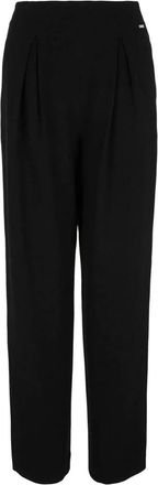 A|X Armani Exchange Pantalone - Dames - Wijde Broeken - Zwart - L - Leer - Broeken