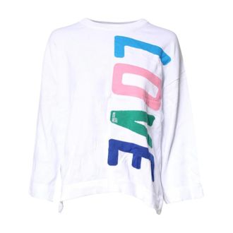 Love Moschino Donna, Felpe, Bianco, M, new
