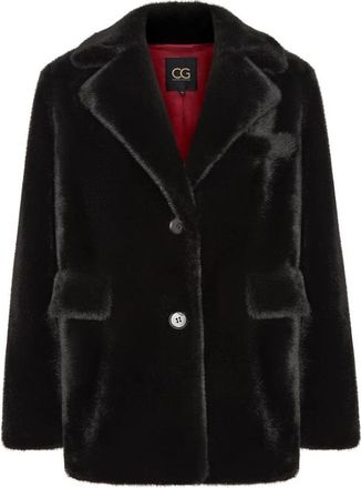 Cesare Gaspari Chique Faux Fur Jas Niuvis - Dames - Jassen - Zwart - L - Polyester - Jassen