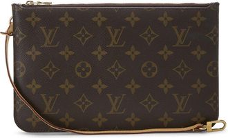 Louis Vuitton Pink Monogram Coated Canvas Neverfull Pouch Mm (Authentic Pre- Loved)