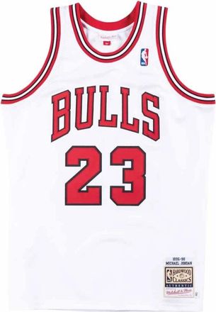 Mitchell & Ness Authentic Jersey Michael Jordan 1995-96 23 - Heren - Fitness - Wit - M - Fitness
